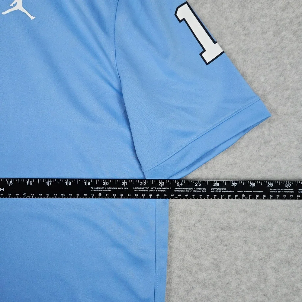 Jordan #1 (Men's Large) Blue UNC Tar Heels Jersey Football Argyle NCAA Dri-Fit